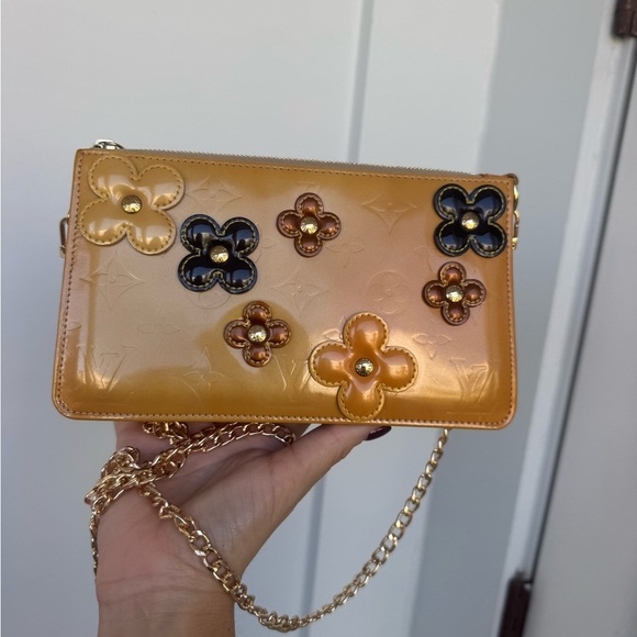 Louis Vuitton LV Vernis Flower Lexington Pouchette, Aftermarket Chain with COA - Picture 3 of 13